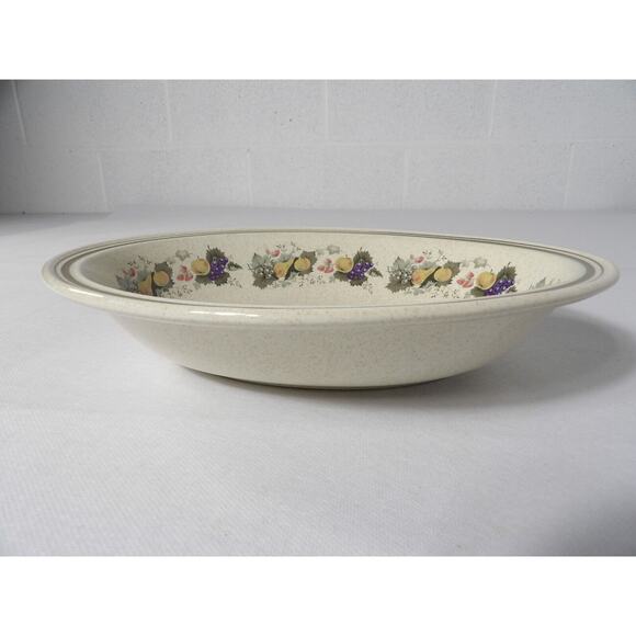 Royal Doulton Harvest Garland Oval Bowl Serving Vegetable Lambeth Stoneware Vtg - Picture 3 of 9